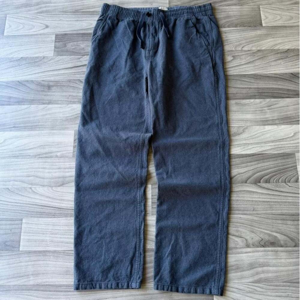 Carbon 2 Cobalt Navy Cotton Textured Lounge Pants